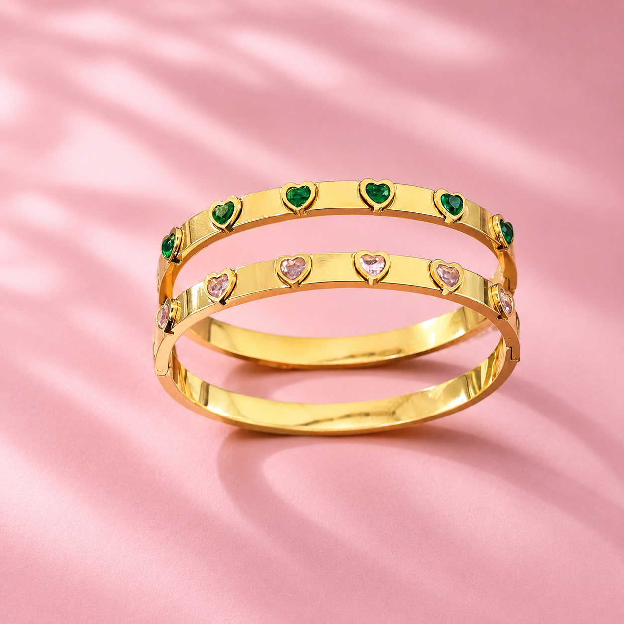 By Heart Bangle Set